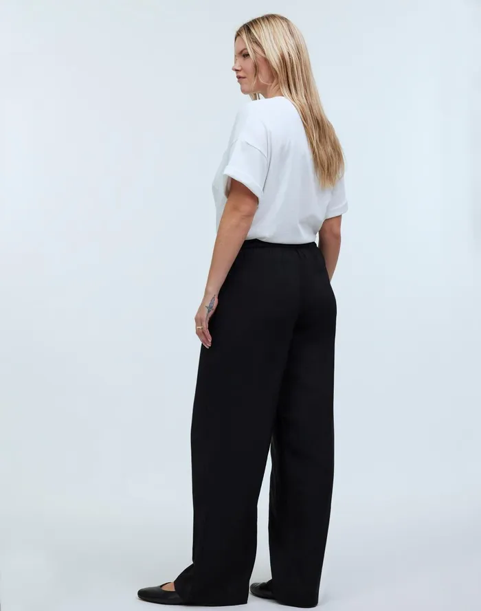 Women Pants Madewell PullOn WideLeg Pants In Softdrape