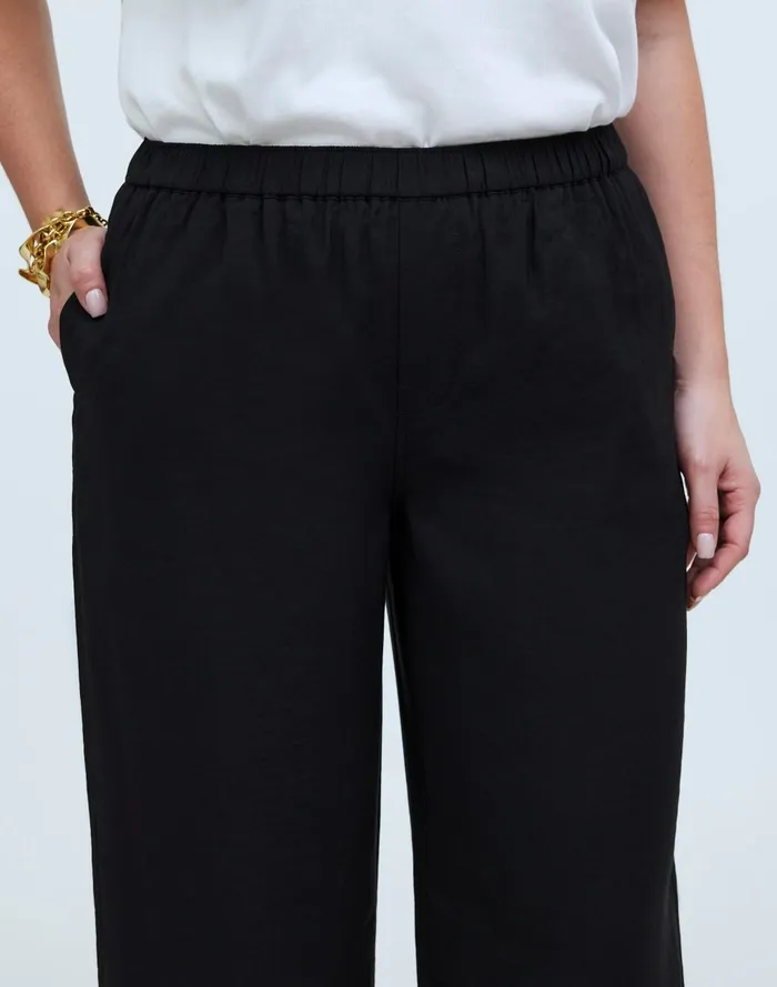 Women Pants Madewell PullOn WideLeg Pants In Softdrape