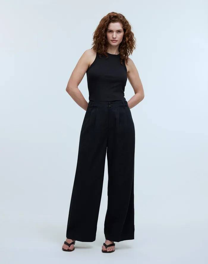 Women Pants Madewell The Curvy Harlow WideLeg Pant
