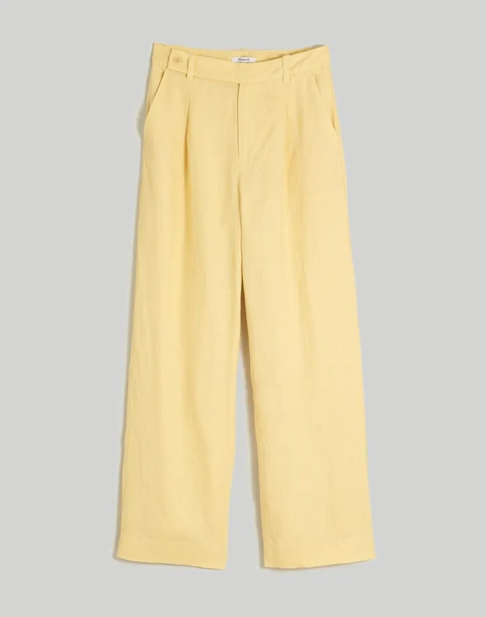 Women Pants Madewell The Harlow WideLeg Pant In 100 Linen