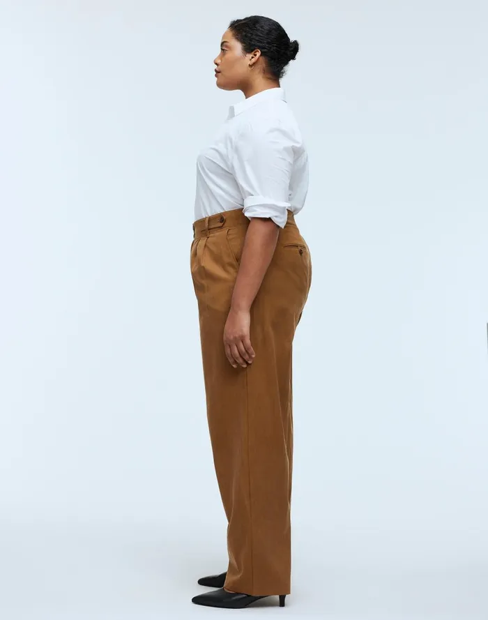 Women Pants Madewell The Plus Curvy Harlow WideLeg Pant