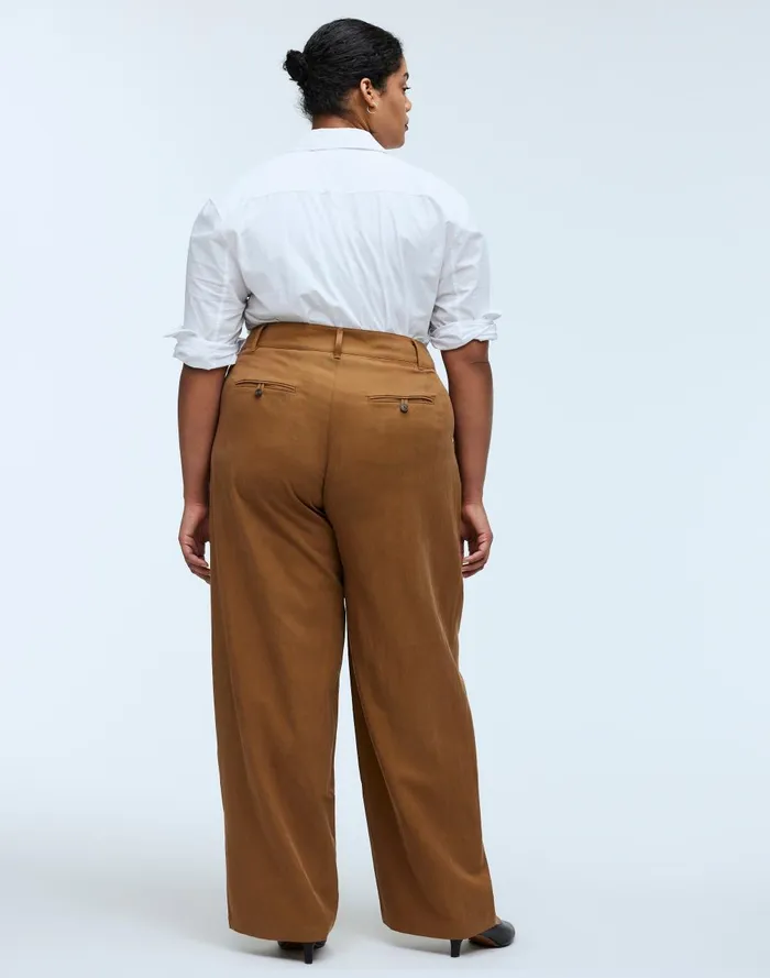 Women Pants Madewell The Plus Curvy Harlow WideLeg Pant