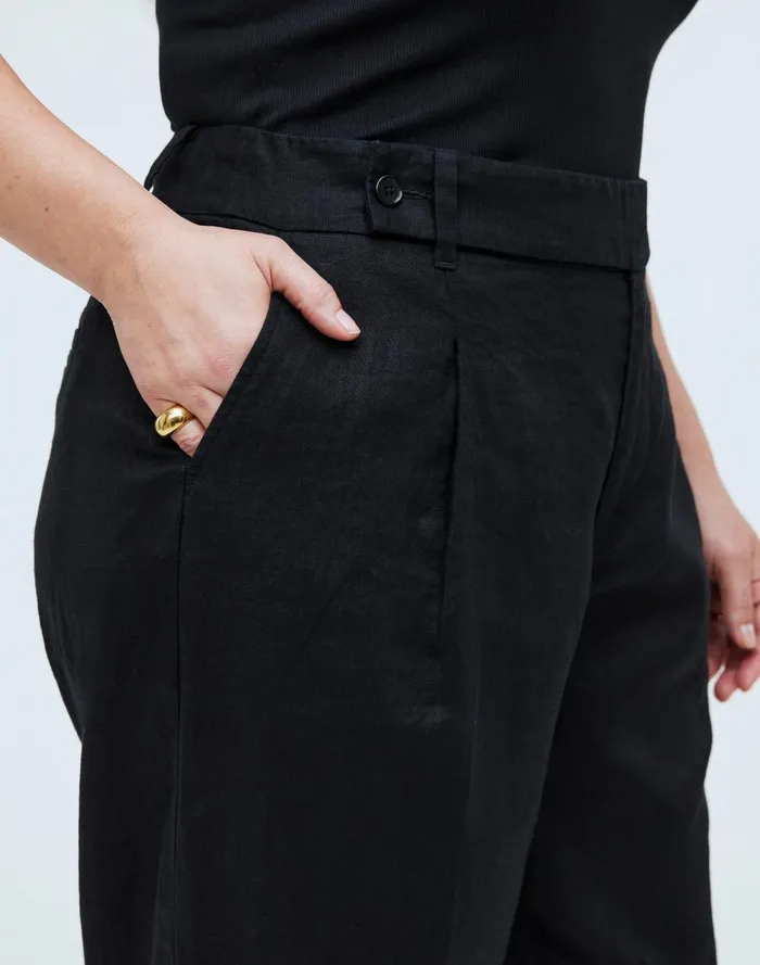 Women Pants Madewell The Plus Harlow WideLeg Pant In 100 Linen