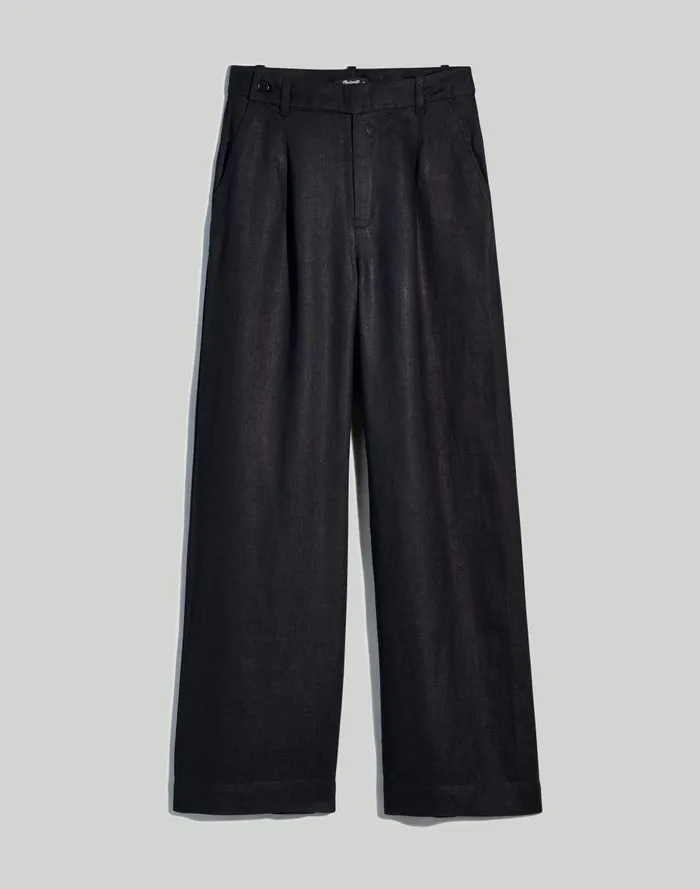 Women Pants Madewell The Plus Harlow WideLeg Pant In 100 Linen
