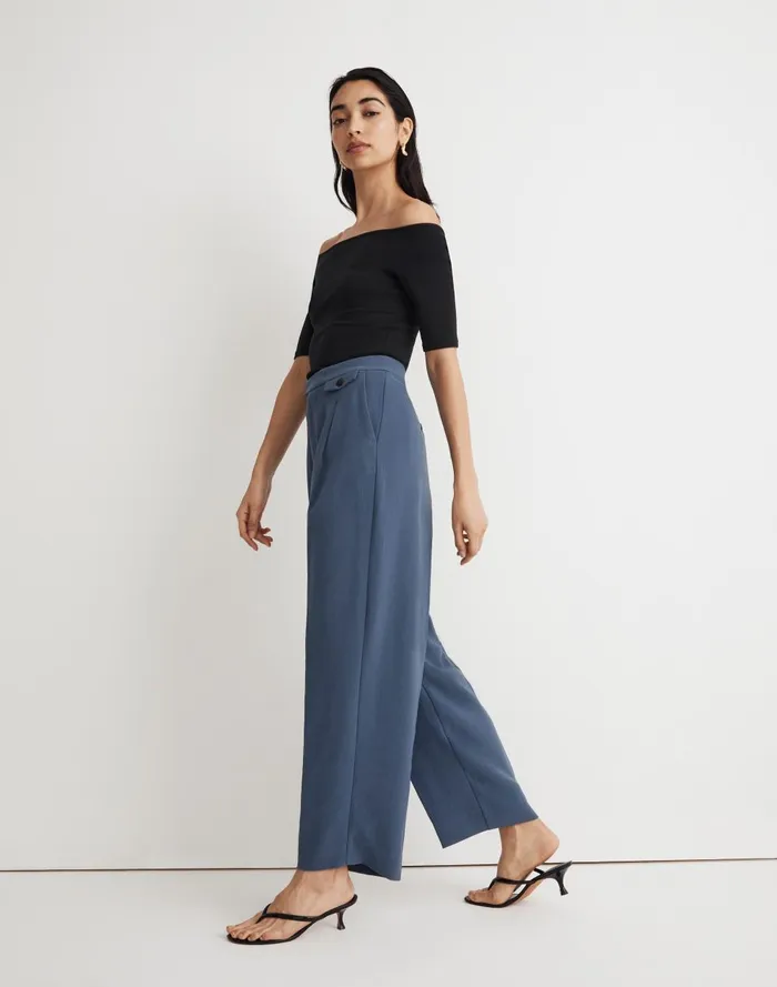 Women Pants Madewell The Rosedale HighRise Straight Pant In Crepe