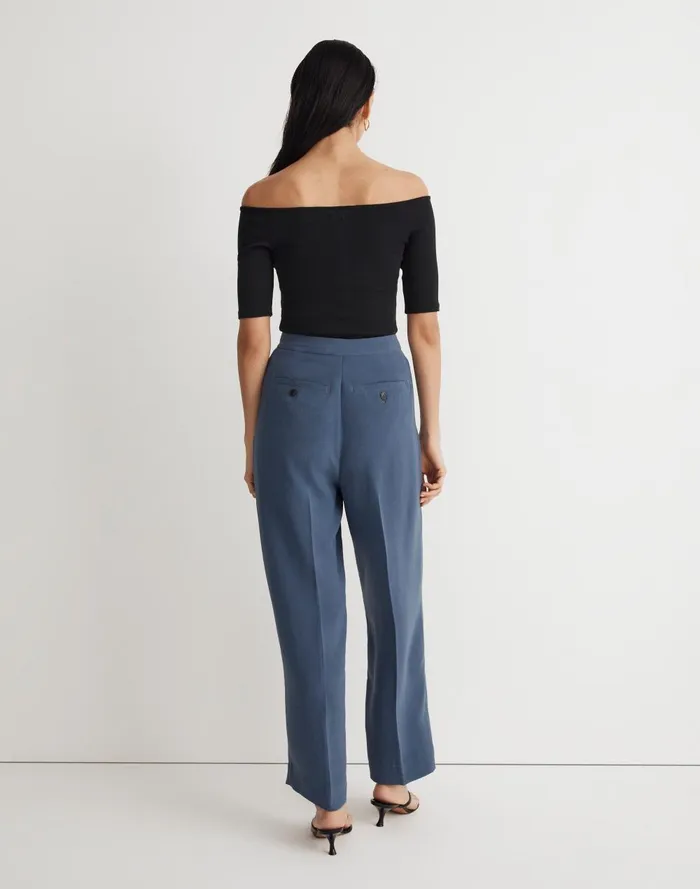 Women Pants Madewell The Rosedale HighRise Straight Pant In Crepe