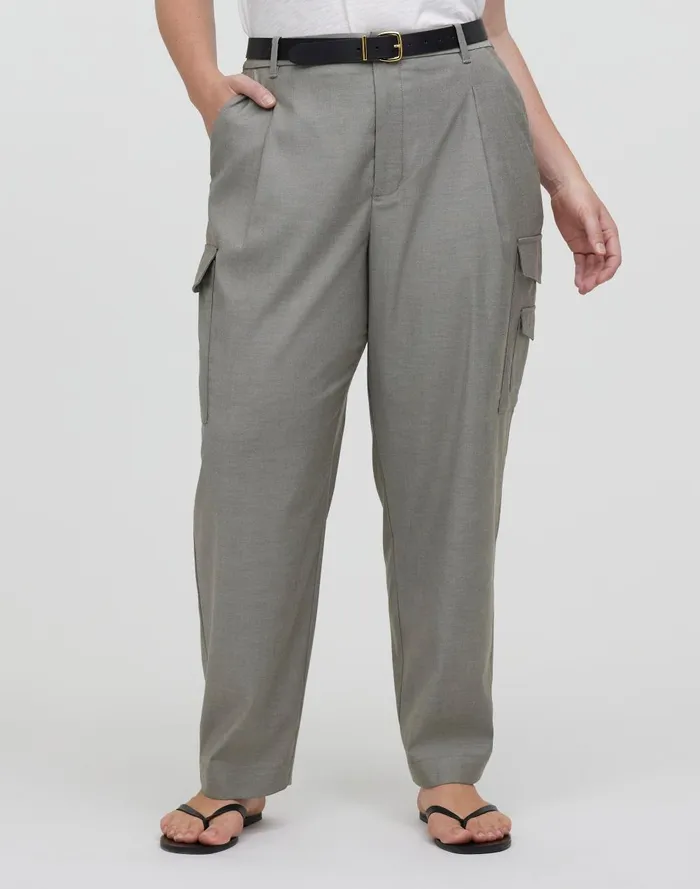 Women Pants Madewell The Turner Tapered Cargo Pant In Yarn Dye