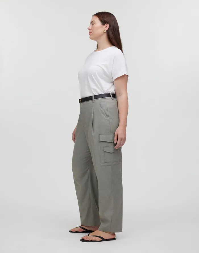 Women Pants Madewell The Turner Tapered Cargo Pant In Yarn Dye