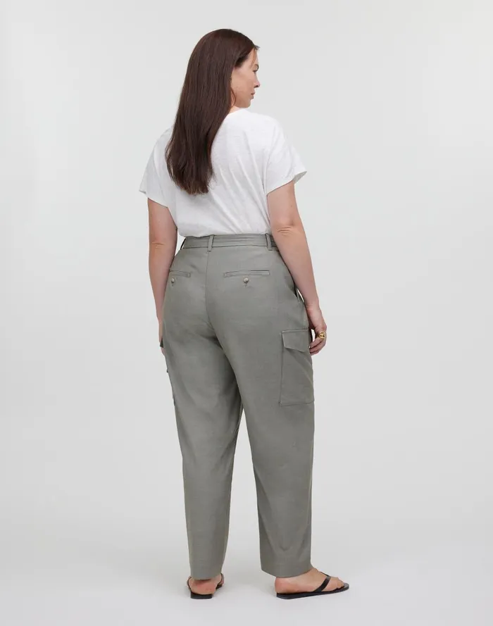 Women Pants Madewell The Turner Tapered Cargo Pant In Yarn Dye