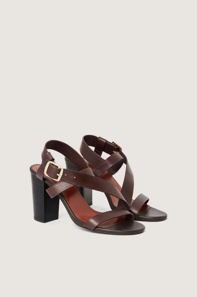 Women PAOLINA SANDALS Dark Brown Soeur Shoes