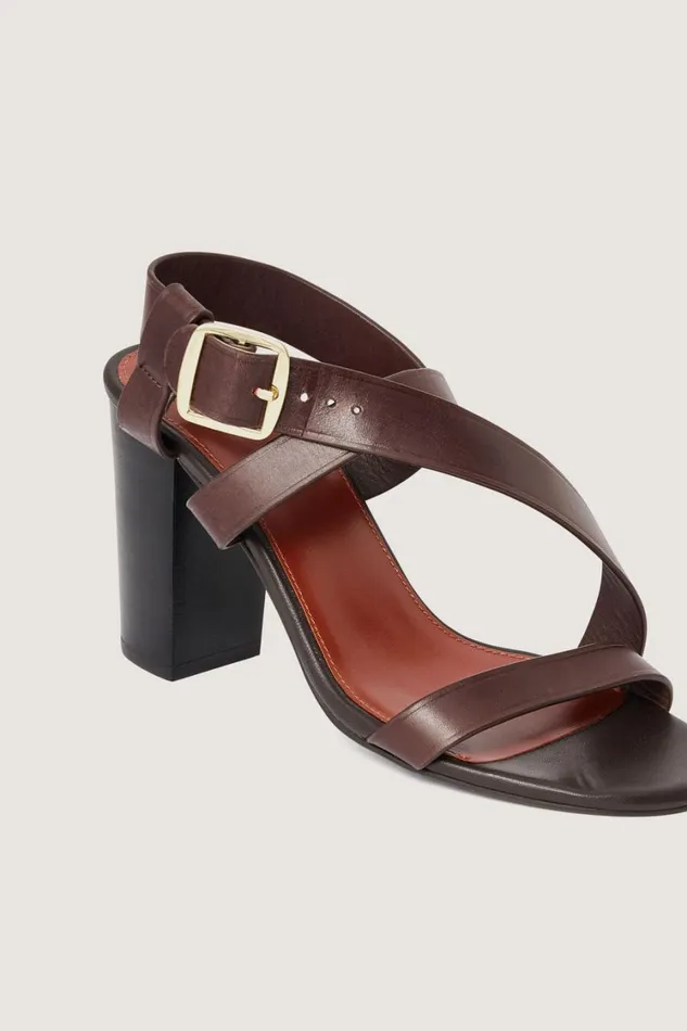 Women PAOLINA SANDALS Dark Brown Soeur Shoes