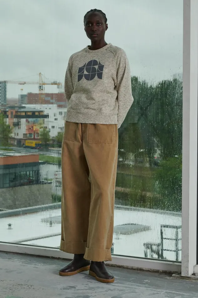 Women PASCAL SWEATSHIRT Ecru Mottled Soeur TShirts and Sweatshirts