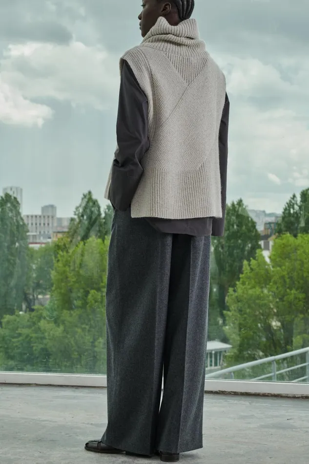 Women PEGASUS TROUSERS Grey Soeur Trousers