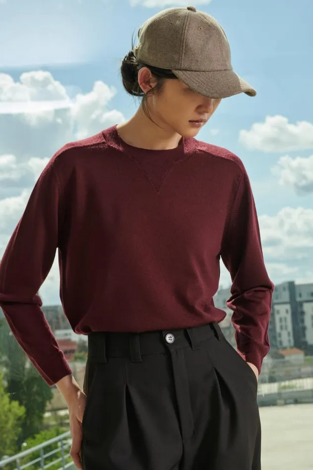Women PIO JUMPER Plum Soeur Jumpers and Cardigans