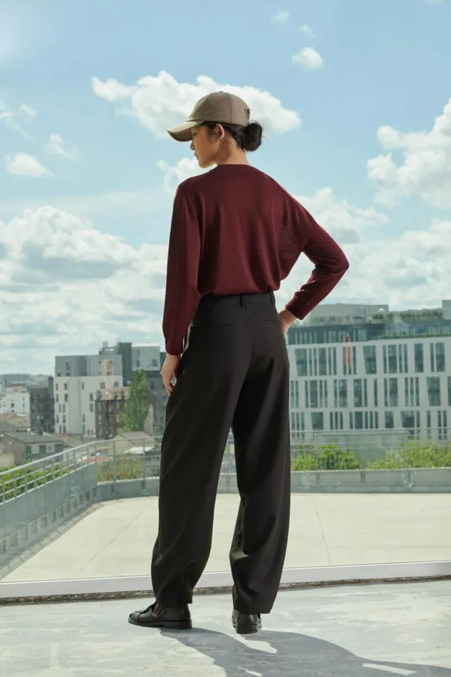 Women PIO JUMPER Plum Soeur Jumpers and Cardigans