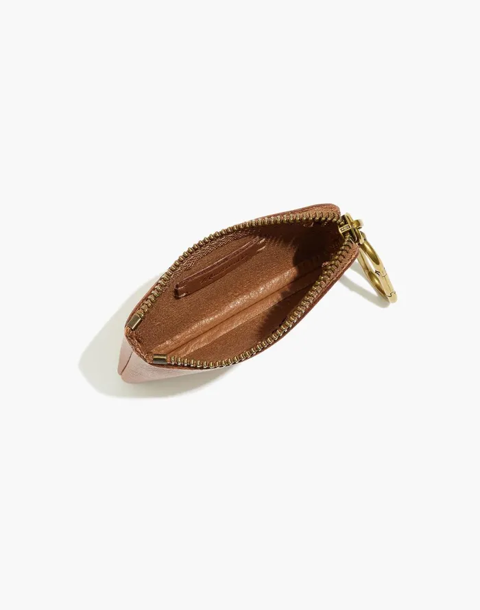 Women Pouches and Wallets Madewell The Leather Carabiner Mini Pouch