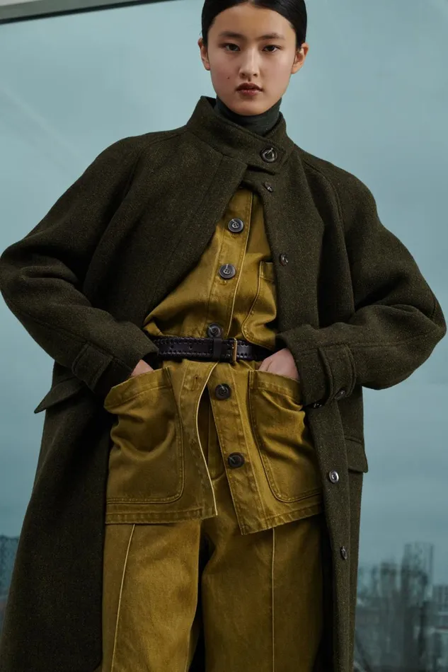 Women PRISCA JACKET Khaki Soeur Jackets and Coats