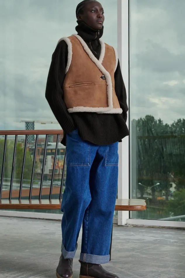 Women PYRENNEES SLEEVELESS WAISTCOAT Honey Soeur Jackets and Coats