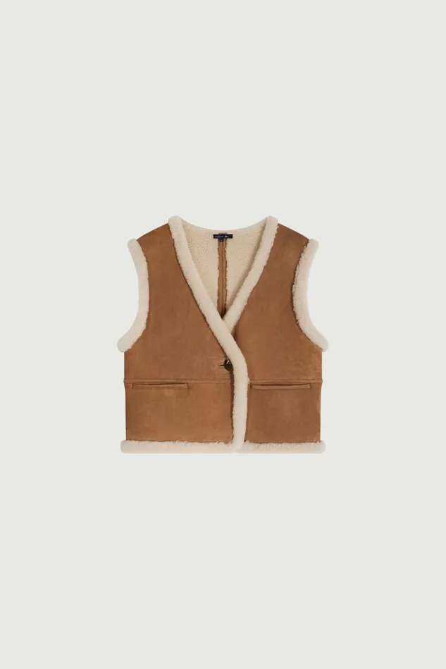Women PYRENNEES SLEEVELESS WAISTCOAT Honey Soeur Jackets and Coats