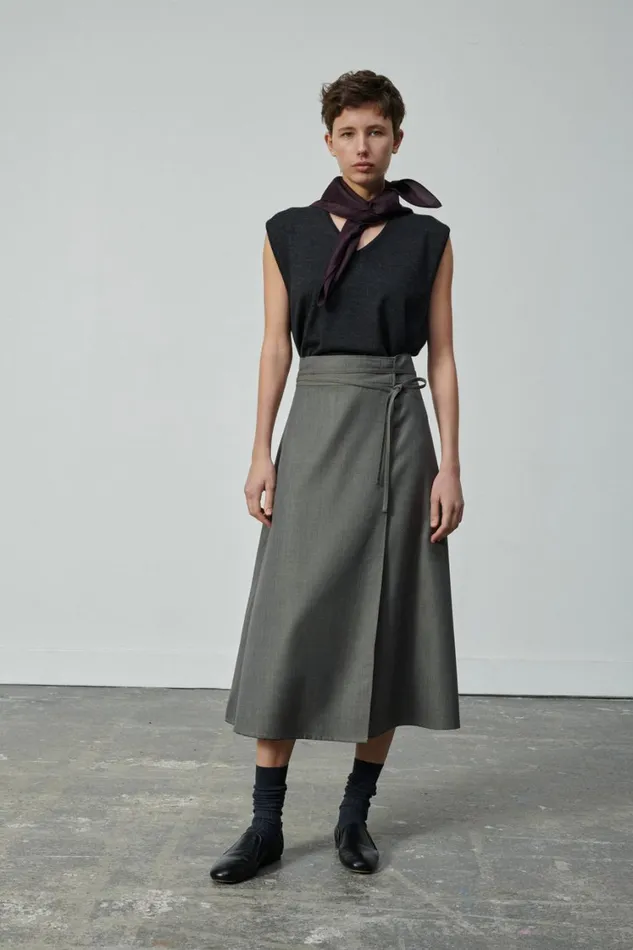 Women REINE SKIRT Grey Soeur Skirts and Shorts