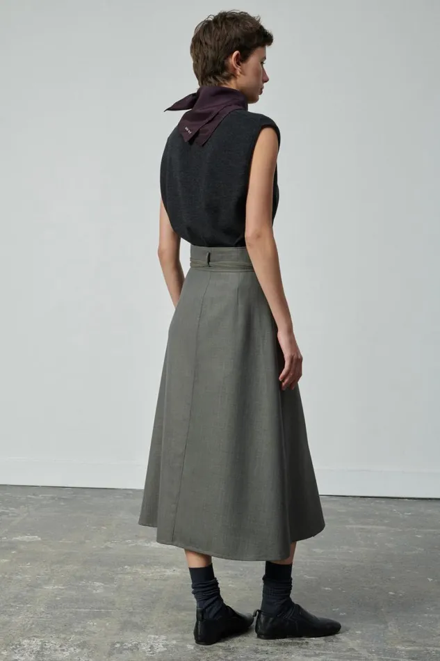 Women REINE SKIRT Grey Soeur Skirts and Shorts