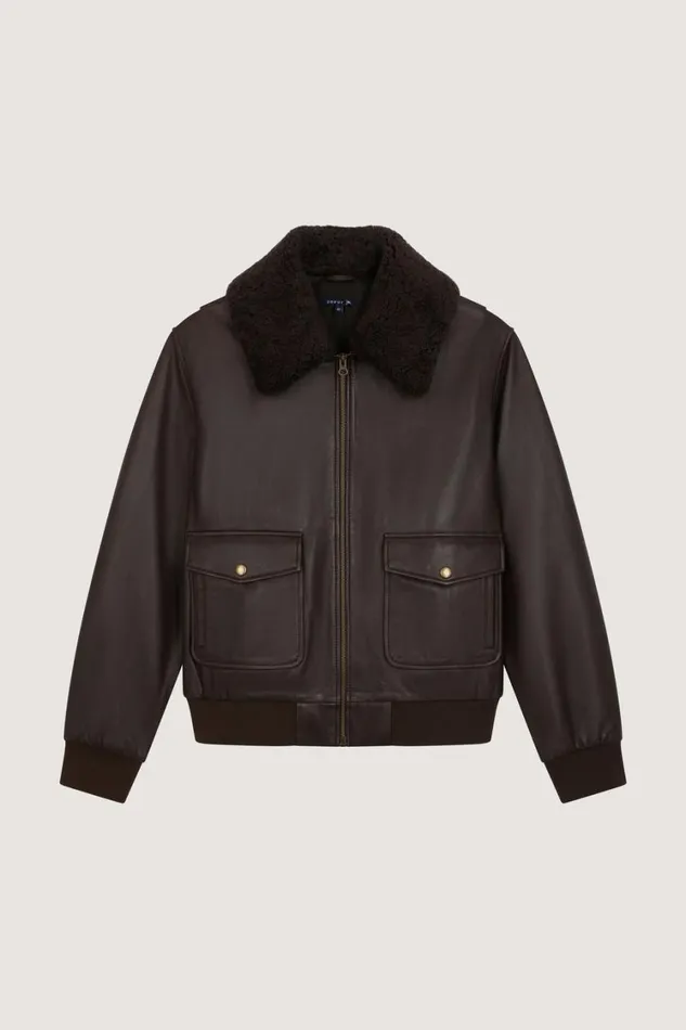 Women RINGO JACKET Brown Soeur Jackets and Coats
