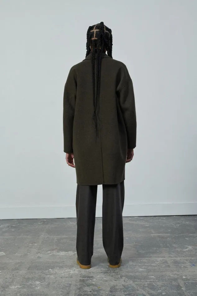Women ROCHESTER COAT Khaki Mottled Soeur Jackets and Coats