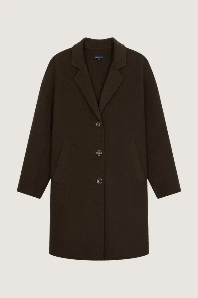 Women ROCHESTER COAT Khaki Mottled Soeur Jackets and Coats