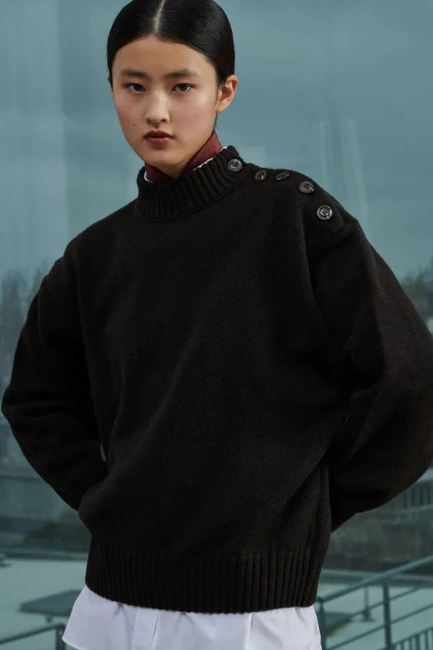 Women SACHA JUMPER Brown Soeur Jumpers and Cardigans