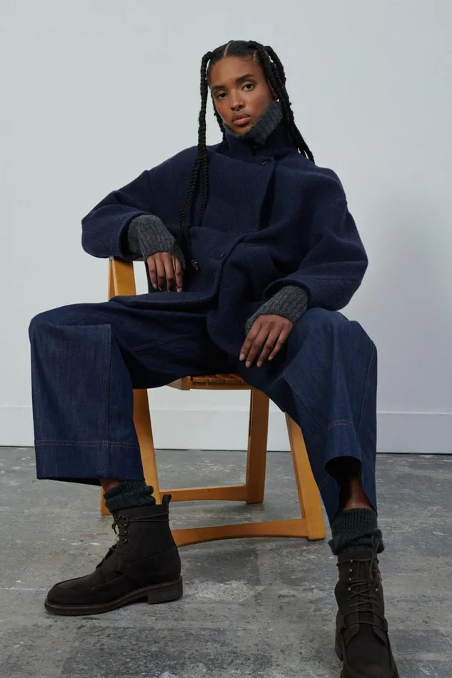Women SALFORD COAT Navyblack Soeur Jackets and Coats