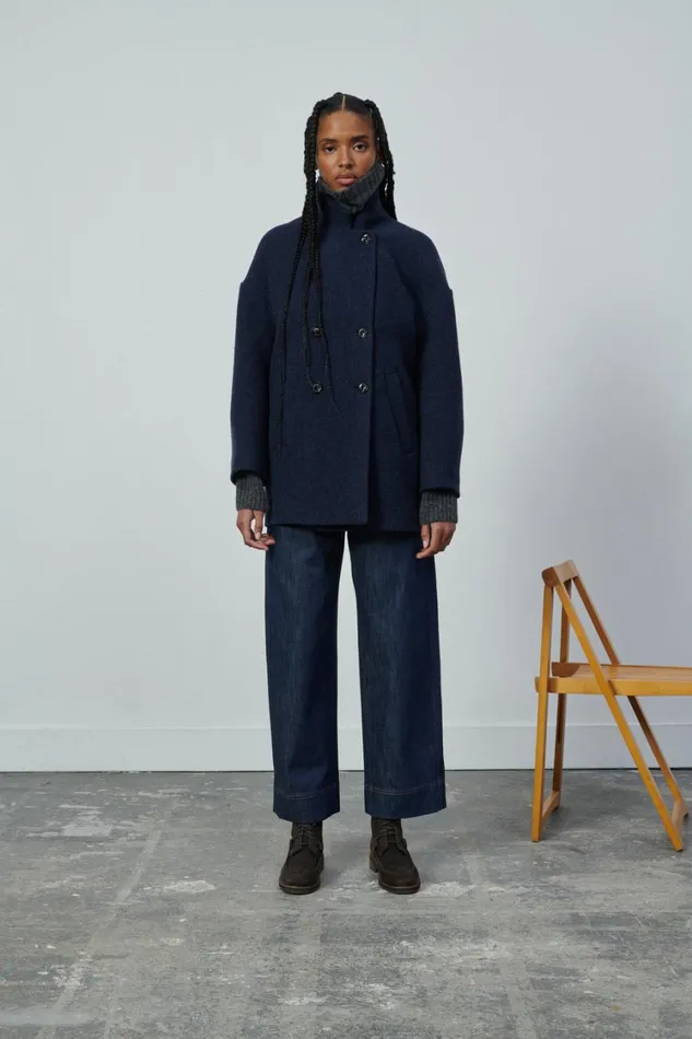Women SALFORD COAT Navyblack Soeur Jackets and Coats
