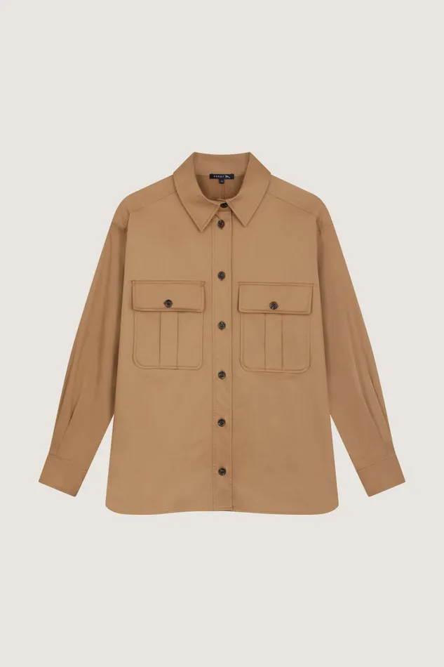 Women SALZBURG SHIRT Dark Beige Soeur Shirts