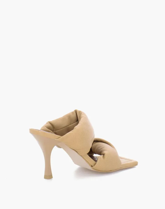 Women Sandals Madewell ALOHAS Leather Twist Strap Sandals In Camel