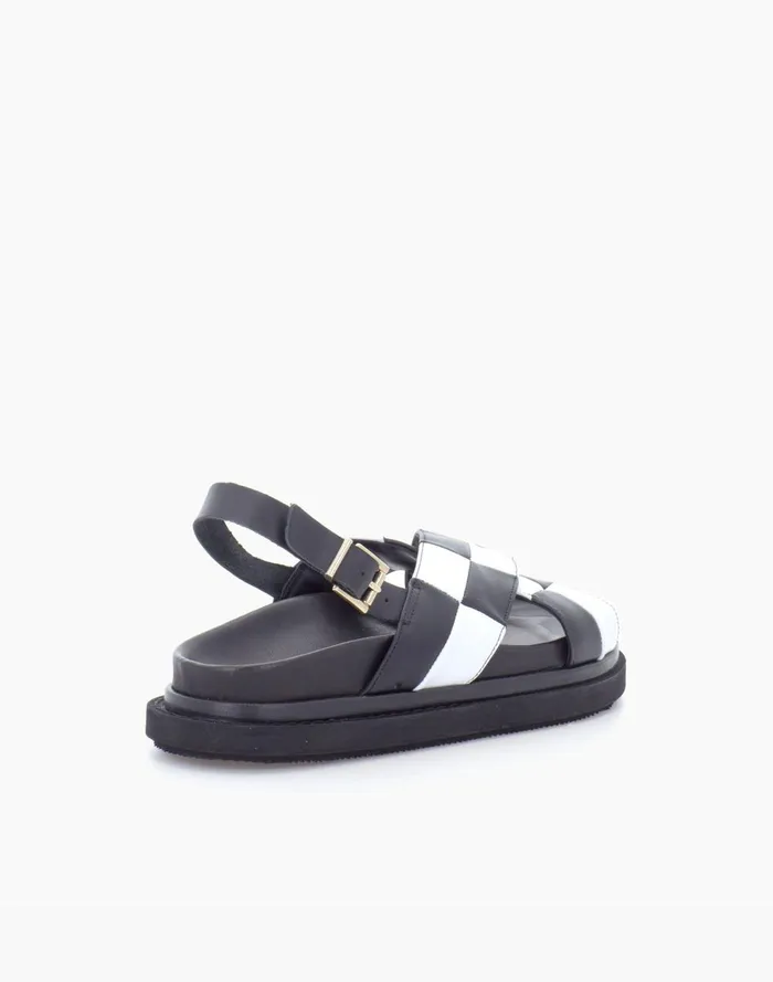 Women Sandals Madewell ALOHAS Marshmallow Scacchi Black and White Sandal