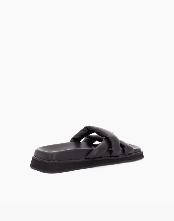 Women Sandals Madewell ALOHAS Slip On Cross Black Sandal