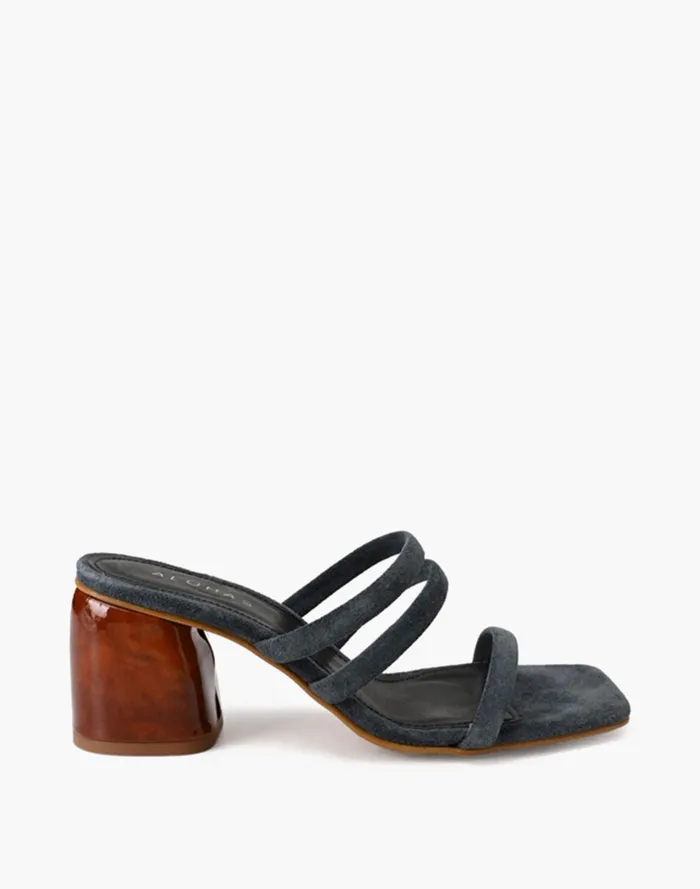 Women Sandals Madewell ALOHAS Suede Indiana BlockHeel Sandals