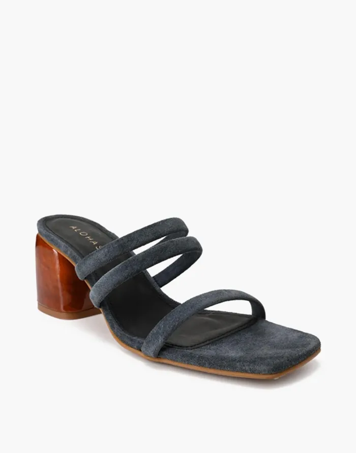 Women Sandals Madewell ALOHAS Suede Indiana BlockHeel Sandals