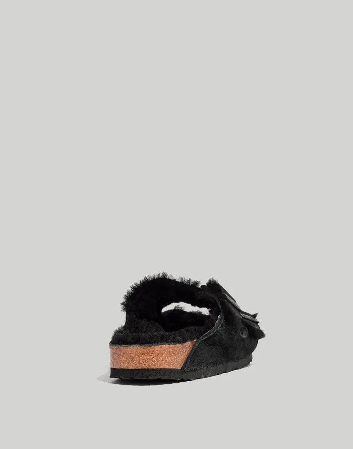 Women Sandals Madewell Birkenstock Suede Arizona Sandals In Shearling