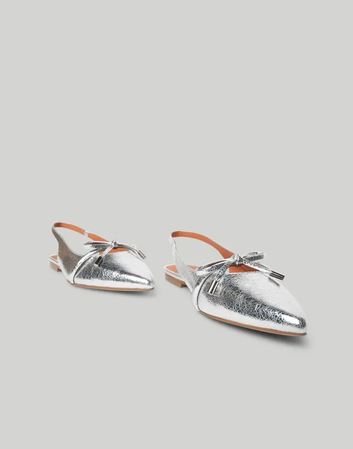 Women Sandals Madewell Intentionally Blank SEVENTH METALLIC SLINGBACK FLAT