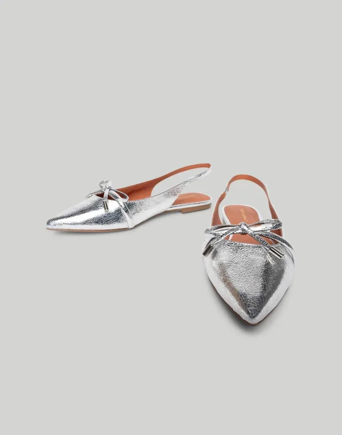 Women Sandals Madewell Intentionally Blank SEVENTH METALLIC SLINGBACK FLAT