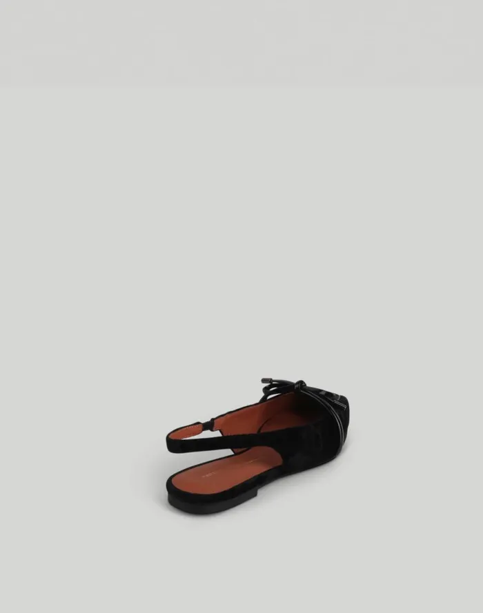 Women Sandals Madewell Intentionally Blank SEVENTH VELVET SLINGBACK FLAT