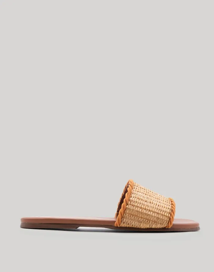 Women Sandals Madewell KAANAS Azurita Basketweave Slides