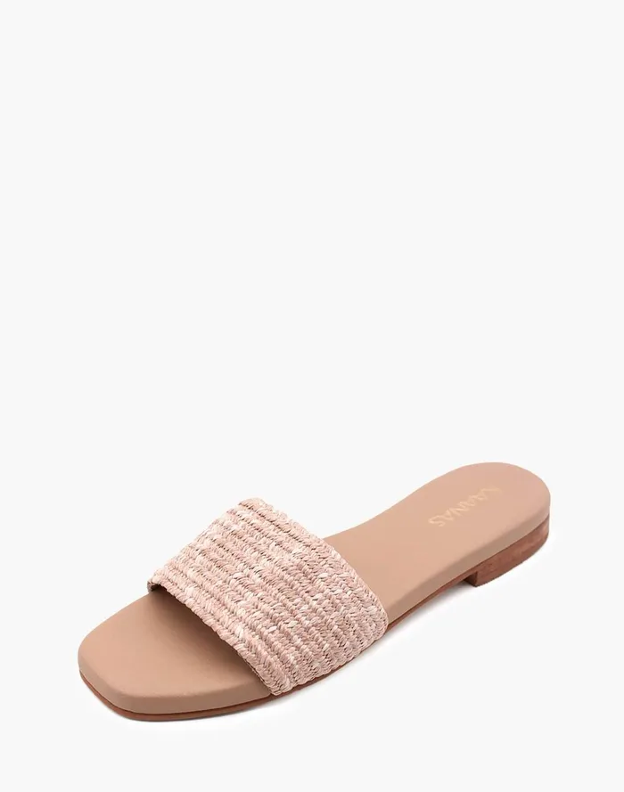 Women Sandals Madewell KAANAS Bimini Elastic Braid Slide