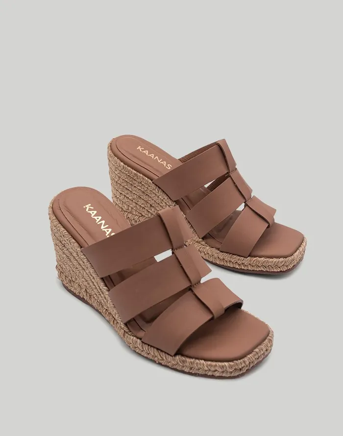 Women Sandals Madewell KAANAS Cronus Cage Wedge Sandals