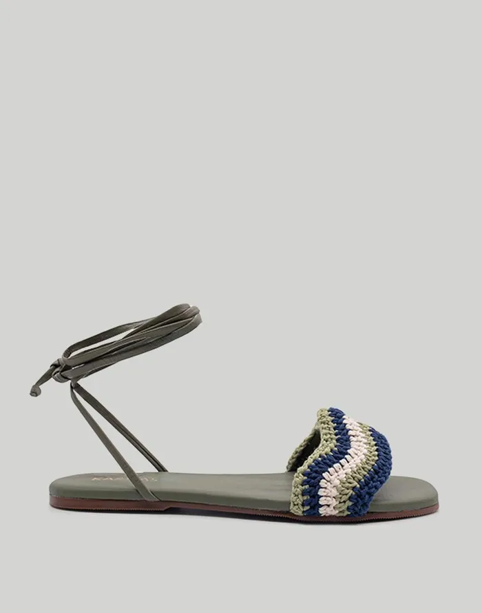 Women Sandals Madewell KAANAS Lantana CrochetBand AnkleStrap Sandals