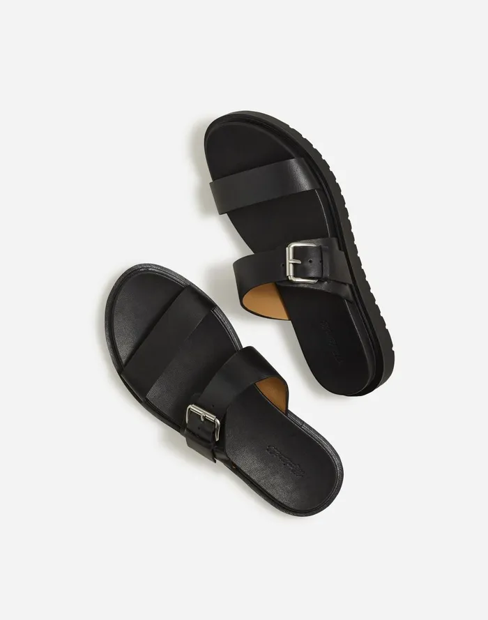 Women Sandals Madewell The Dee DoubleStrap Slide Sandal
