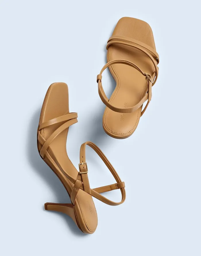 Women Sandals Madewell The Shia Asymmetric SlingbackStrap Sandal