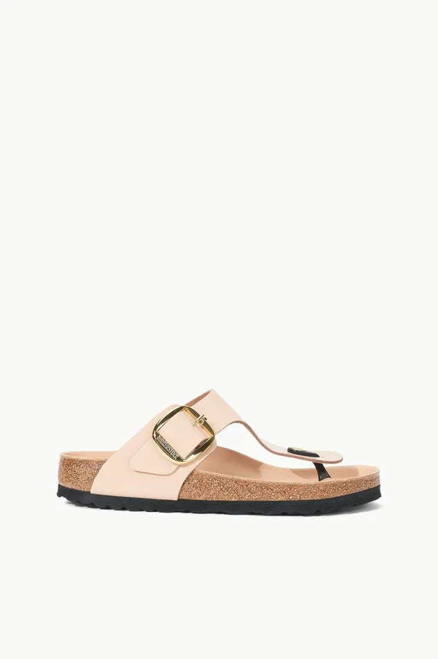 Women Sandals STAUD BIRKENSTOCK GIZEH BIG BUCKLE SANDAL HIGH SHINE NEW BEIGE