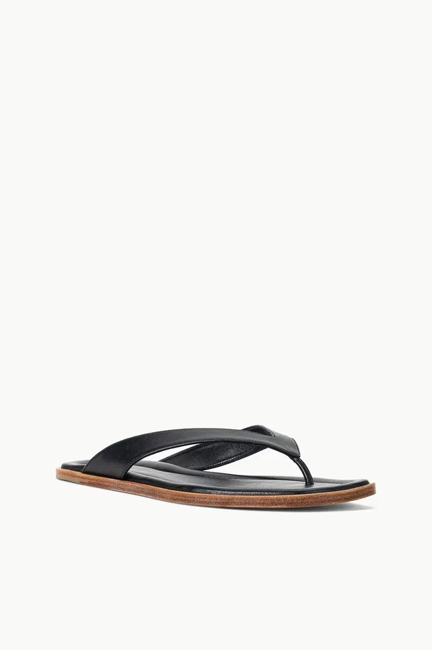 Women Sandals STAUD STAUD DANTE THONG SLIDE BLACK Women Sandals STAUD STAUD DANTE THONG SLIDE BLACK