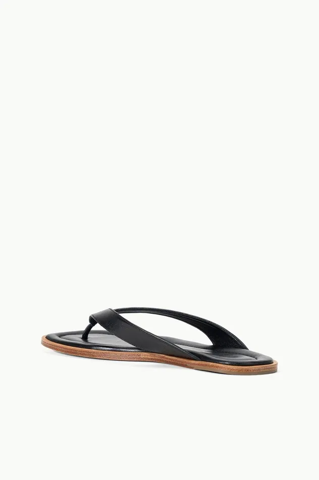 Women Sandals STAUD STAUD DANTE THONG SLIDE BLACK Women Sandals STAUD STAUD DANTE THONG SLIDE BLACK
